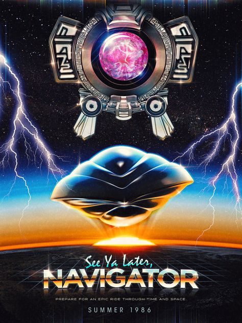 Flight of the Navigator Inspired Epic 80s Film by barrettbiggers Flight Of The Navigator, 80s Poster, Film Poster Design, Alternative Movie Posters, Film Poster, Movie Poster Art, Film Posters, Anime Inspired, Vintage Movies