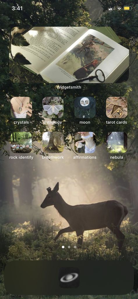 Cottagecore Green, Home Screen Ideas, Idea Aesthetic, Fairytale Aesthetic, Nature Iphone Wallpaper, Iphone Wallpaper Ios, Iphone Home Screen Layout, Iphone App Layout, Iphone Wallpaper App