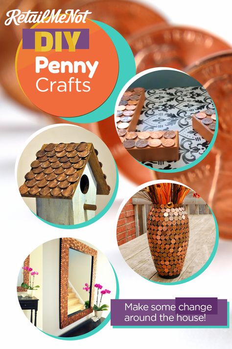 Penny Crafts Diy, Pennies Crafts, Dollar Store Crafts For Kids, Penny Projects, Penny Craft, Penny Crafts, Pediatric Dentistry, Loose Change, Wilmington Nc