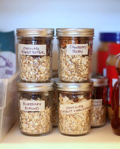 Dry Oatmeal Mixes, Dry Oatmeal Recipes, Benefits Of Oatmeal, Homemade Instant Oatmeal, Diy Oatmeal, Homemade Oatmeal, Oatmeal Packets, Oatmeal Cups, Wholesome Snacks