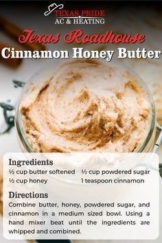 Homemade Cinnamon Honey Butter, Cinnamon Butter Recipe Texas Roadhouse, Honey Cinnamon Butter Texas Roadhouse, Texas Roadhouse Honey Butter Recipe, Cinnamon Honey Butter Texas Roadhouse, Homemade Texas Roadhouse Butter, Texas Roadhouse Cinnamon Butter Recipe, How To Make Texas Roadhouse Butter, Texas Dessert Recipes