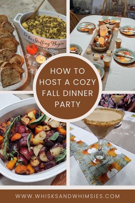 Is there anything much better than the fall season? I think not! What better way to get into the autumn spirit than to host a fall dinner party? I'll show you how to plan and execute and also give you some delicious recipe ideas. Fall Farm To Table Dinner Party, Autumn Harvest Dinner Party, Harvest Menu Ideas, Hosting Fall Dinner Party, Fall Wine Party Ideas, Fall Themed Get Together, Fall Feast Ideas, September Dinner Party Ideas, Fall Equinox Dinner Party