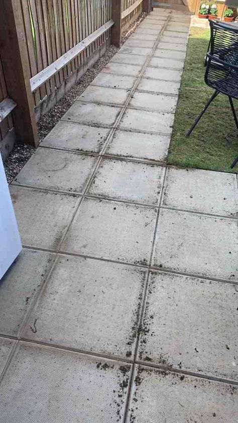 Painted Concrete Slabs Patio, Painted Garden Slabs Patio, Painting Paving Slabs Ideas, Concrete Slabs Backyard Ideas, Painted Slabs Patio, Garden Slab Ideas, Painted Patio Slabs Outdoor Spaces, Painted Paving Slabs Patio, Concrete Slab Patio