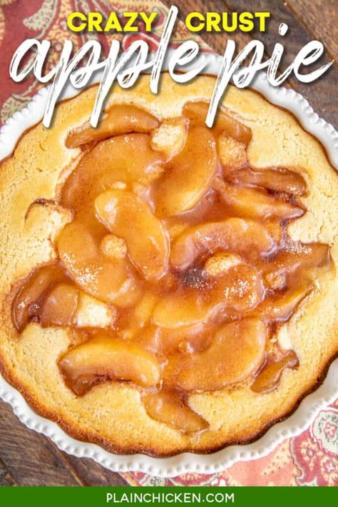 Crazy Crust Pizza Recipe, Apple Pie Filling Desserts, Cobbler Cake, Fruit Pie Recipe, Dessert Thanksgiving, Apple Pie Cake, Fruit Pie Filling, Apple Pie Recipe Easy, Peach Pie Recipes