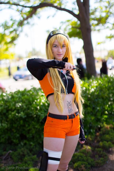 Female Naruto Uzumaki Cosplay Naruto Costume Female, Female Naruto Uzumaki, Naruto Cosplay Female, Naruto Uzumaki Cosplay, Temari Cosplay, Female Naruto, Characters Cosplay, Itachi Cosplay, Naruto Cosplay Costumes