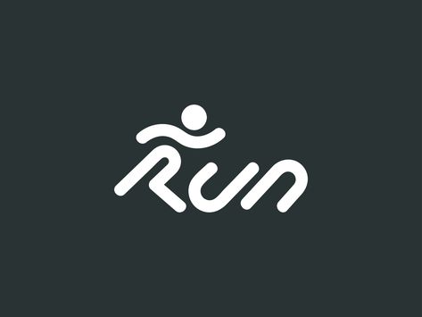 Logos, Run Logo, Running Logo, Typography Logo Inspiration, Community Logo, Love Run, Kids Running, Fun Run, Graphic Design Fun