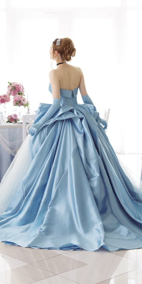 18 Fairytale Kuraudia Disney Wedding Dresses ❤ kuraudia disney wedding dresses ball gown low back with gloves blue colored ❤ Full gallery: https://weddingdressesguide.com/kuraudia-disney-wedding-dresses/ #bride #wedding #bridalgown #disneyweddingdress Blue Ball Gown Fairytale, Blue Bride Dress, Ball Gown With Gloves, Disney Wedding Dress Collection, Gown With Gloves, Dresses Bride, Cinderella Dress, Disney Wedding Dresses, Fairy Tale Wedding Dress