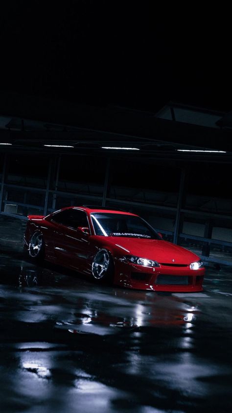 Jdm Car Photography, Red Jdm Wallpaper, Dropped Trucks Wallpapers, Red Jdm Cars, S15 Silvia Wallpapers, Nissan Silvia S15 Wallpapers, S15 Wallpaper, Jdm Photography, Saleen Mustang