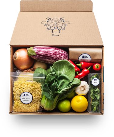 The winner of the meal kit market won’t be a meal kit company at all | TechCrunch Vegetable Packaging, Blue Apron Recipes, Food Subscription Box, Meal Kit Delivery Service, Vegetable Boxes, Blue Apron, Meal Delivery Service, Diet Vegetarian, Food Packaging Design