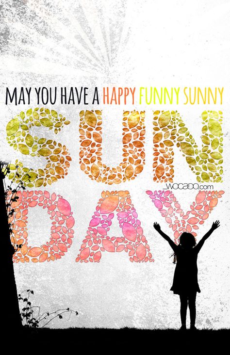 Happy Funny Sunny Sunday FREE #printableposter by WOCADO - Instant Download Have A Happy Sunday, Funny Monday Memes, सुप्रभात संदेश, Sunday Quotes Funny, Sunday Greetings, Quotes Dream, Sun Day, Monday Memes, Weekend Quotes