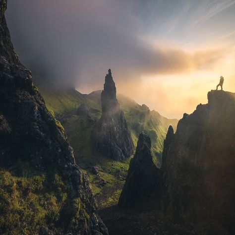 Portree Scotland, Marco Grassi, Island Of Skye, Best Of Scotland, Black Castle, Foggy Morning, Artist Gallery, Scotland Travel, Old Man