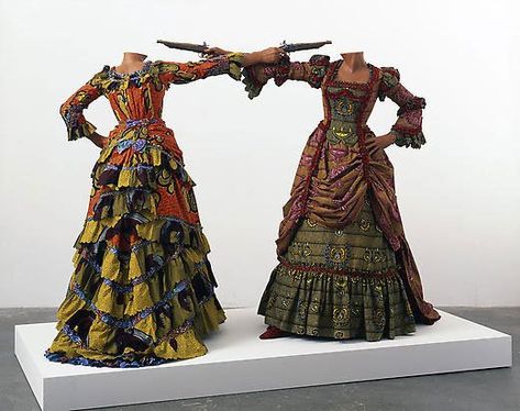 Yinka Shonibare, Two Heads, Dresses