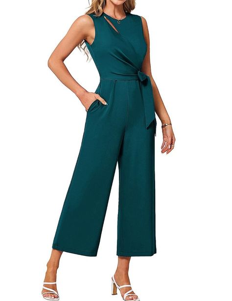 Jumpsuit Outfit Wedding Guest, Fall Leather Jacket, Jumpsuit For Wedding Guest, High Waist Jumpsuit, Romper Long Pants, Jumpsuit Outfits, Rompers Dressy, One Piece Crew, Womens Jumpsuits