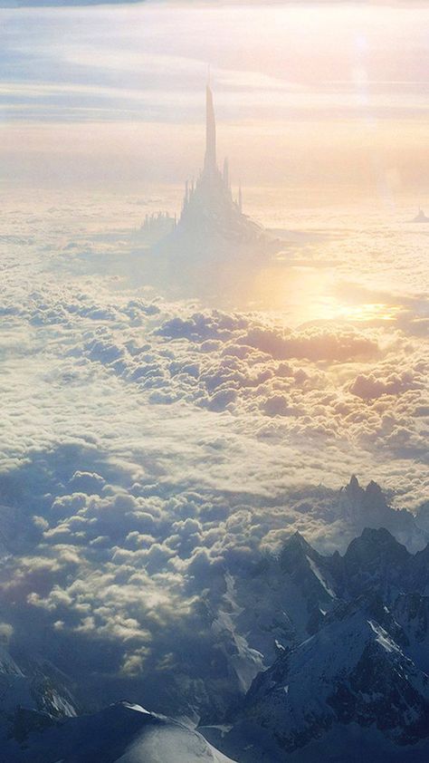 Star Wars Planets, Castle Background, Ice Palace, Cloud City, Castle Aesthetic, Fairytale Photography, Magic Aesthetic, Castle In The Sky, White Sky