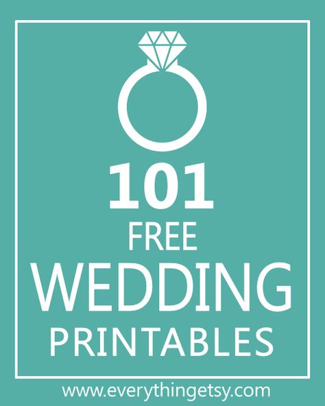 101 Wedding Printables {free} -  Know someone getting married??   EverythingEtsy.com #diy #wedding Planning Printables Free, Wedding Planning Printables, Gratis Printables, Free Wedding Printables, Printables Free, Printable Wedding Invitations, Wedding Wishes, Wedding Beauty, Wedding Stationary