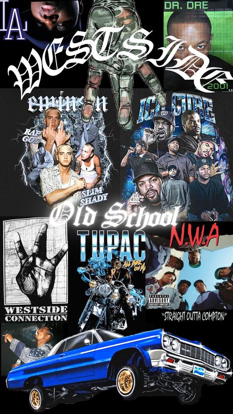 It's inspired and compiled with many images found on PINTEREST. West Coast Rappers Wallpaper, West Side Wallpaper, Westside Wallpaper, West Coast Wallpaper, Westside Connection, West Coast Aesthetic, West Coast Vibes, Old School Hip Hop, West East