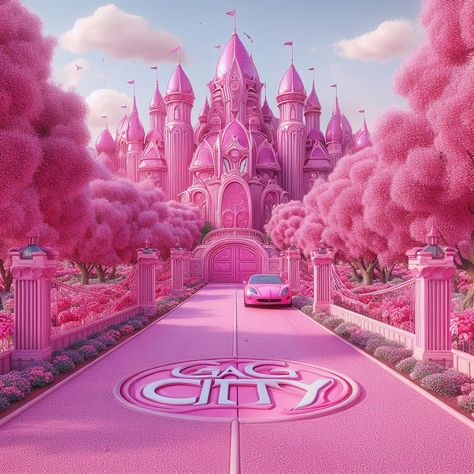 When & where are yall going to arrive at Gag City? #gagcity ⌁ #nickiminaj ⌁ #pinkfriday2 ⌁ #theminajsupreme ⌁ #barbz ⌁ #everybody ⌁ #1 ⌁… | Instagram Gag City Nicki, Gag City Nicki Minaj, Pink Place Aesthetic, Gag City Nicki Outfit, Pink City Aesthetic, Barbie Background, Barbiecore Aesthetic, Nicki Minaj Photos, Pink Castle