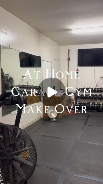 158 comments | Lisa on Instagram: "Here it is, the home gym of my dreams ✨   This is located in our garage, we have a 3 car garage but it is tandem style so one side is 2 car lengths deep, so we made the back car slot our gym! It is the perfect size for what we need it for and I am absolutely obsessed with it now! Jake and I both have a love for fitness and working out, and I am thankful we can do it right here at home, and it look pretty now too 🔥  Don’t forget to LIKE, COMMENT, SAVE, FOLLOW, & SHARE with a friend @ourTXnest It’s a great way to make sure you never miss when I make a post 🫶🏻  Modern Home Home Decor  Home Account  Moody Paint Garage Garage Gym  Home Gym  #budgetfriendlydecor #affordablehomedecor #dailyreels #homeinspo #stylewithme #interiorinspiration #pocketsofmyhome #r Gym And Garage Combo, Two Car Garage Gym, Tandem Garage Gym, Uk Garage Gym, 10x10 Home Gym Layout, 2 Car Garage Ideas Interior, 1 Car Garage Gym, Garage Gym Aesthetic, Moody Home Gym