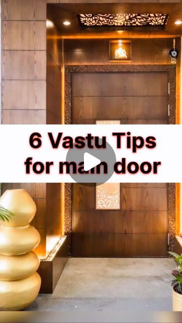 AstroGuru on Instagram: "💰VASTU TIPS 💰 for prosperity and remove negativity.   Vastu shastra plays a vital role in every aspect of life. Whether its business, job, marriage or any other thing related to your life. Following vastu tips can help you get success, have healthy and happy life and can help in getting opportunities.   #vastu #vastuexpert #vastuconsultant #vastushastra #numerology #astrologer #astrology #positive #positivevibes #selflove #abundance #moneyattraction #naturalremedies #instagood" Main Door Entrance Decor Entry Ways, Vaastu Tips For Home, Wastu Sastra, Vastu Tips House, Door Entrance Decor, Maa Lakshmi, Remove Negativity, House Main Door, Vastu House