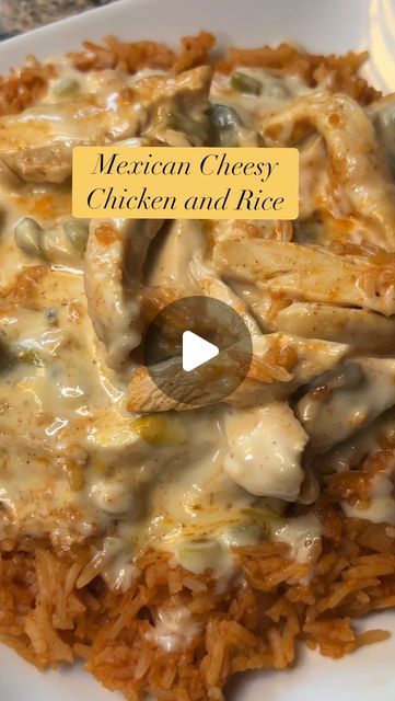 715K views · 65K likes | Carman Wilken on Instagram: "This Mexican Cheesy Chicken and Rice turned out so good! My whole family gobbled it up! #chickenandrice #texmex #easyrecipe #yum #whatsmomcookin #dinner #whatsfordinner #familymeal #recipe #food" Cheesy Chicken And Mexican Rice, Chicken Cheese Rice Mexican, Mexican Cheesy Rice Recipes, Mexican Cheese Rice Recipes, Mexican Acp Recipe Chicken, Cheesey Chicken Mexican Rice, Mexican Chicken And Rice Crockpot, Mexican Queso Chicken And Rice, Mexican Rice And Chicken Recipes