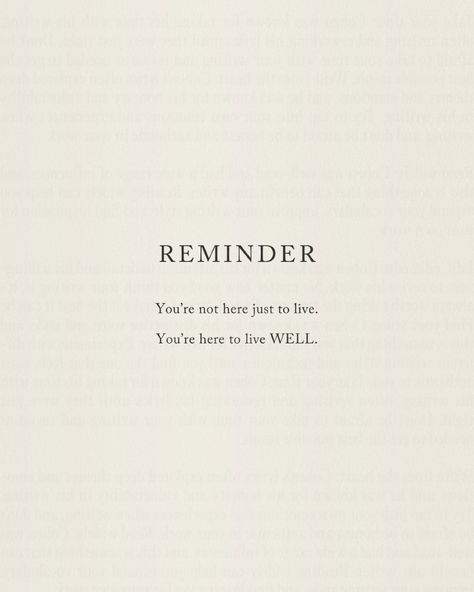 You’re not here just to live – you’re here to live well. To truly thrive, not just survive. Life isn’t meant to be a series of mundane routines and settling for ‘good enough.’ You’re here to experience joy, growth, and fulfilment. Living well means prioritising your mental, physical, and emotional health. It means setting boundaries, surrounding yourself with people who uplift you, and creating a life that aligns with your values. It’s about doing the things that light you up, chasing drea... Just Live, Cherish Every Moment, Find Balance, Finding Balance, Mind Body Spirit, Mental Health Matters, Living Well, Emotional Health, Holistic Health