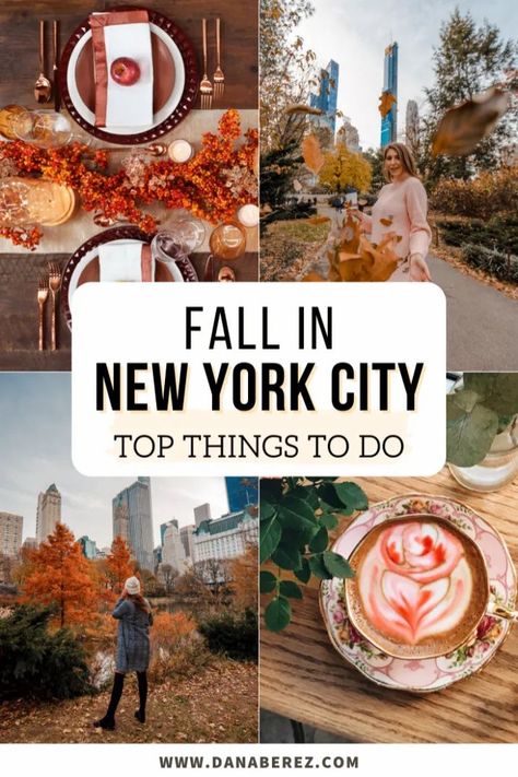 Fall In Manhattan, New York In The Fall Aesthetic, Things To Do In Nyc In October, Nyc October Things To Do, Nyc Fall Things To Do, New York Thanksgiving Aesthetic, New York City Fall Trip, Nyc Fall Bucket List, New York During Fall