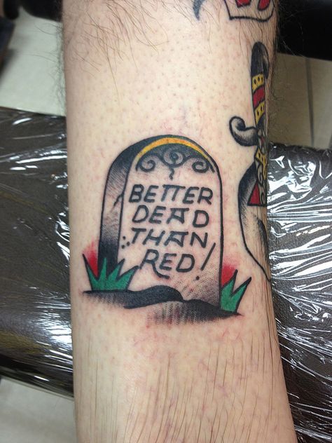 Traditional Tombstone Tattoo by Krooked Ken at Black Anchor Tattoo in Denton MD by krookedken, via Flickr Head Stone Tattoo, Gravestone Tattoo Design, Traditional Tombstone Tattoo, Gravestone Tattoo, Tombstone Tattoo, Tattoo Anchor, Stone Tattoo, 10 Tattoo, Traditional Tattoo Inspiration