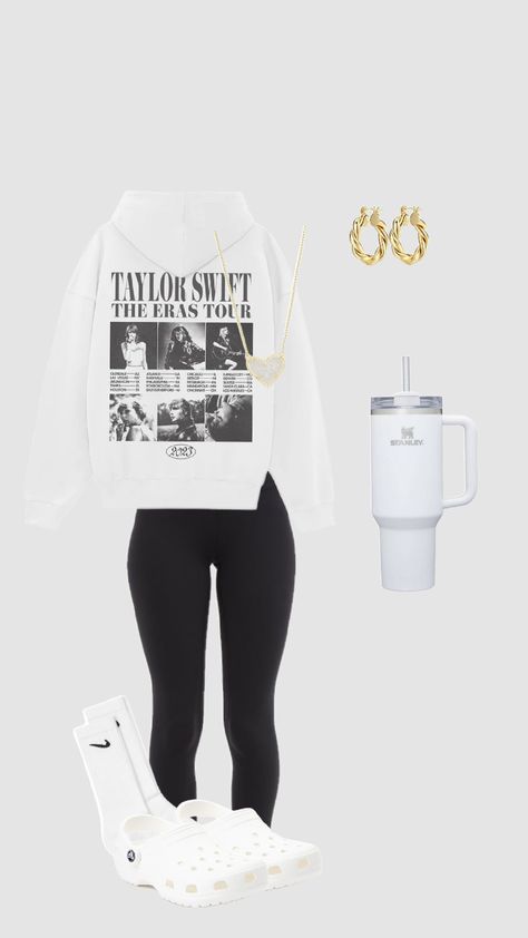 random outfit #outfitinspo #taylorswift #crocs #white #trendy #preppy #foryou White Crocs, Cute Maternity Outfits, Cute Maternity, Cute Lazy Outfits, Trendy Outfits For Teens, Cute Lazy Day Outfits, Lazy Outfits, Maternity Outfits, Lazy Day Outfits