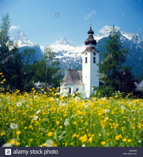 Springtime in the Austrian Alps Nature, Alps Austria, Austrian Alps, Landscape Quilt, Beautiful Places On Earth, Mountain Landscape, Adventure Awaits, Landscape Photos, Most Beautiful Places