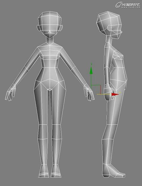 Tutorial images : 3D Character Modeling | Layth Jawad Low Poly Art Style, Character Turnaround Sheet, Character Topology, Clay Mation, Blender Character Modeling, Maya Modeling, رسم كاريكاتير, 3d Karakter, V Model