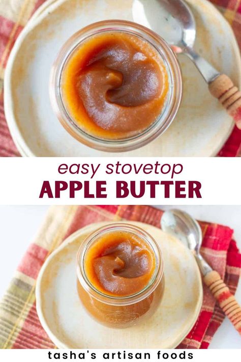 stovetop apple butter Stovetop Apple Butter Recipe, Apple Butter Recipe Small Batch, Apple Butter Recipe Stove Top Small Batch, Apple Sauce Recipes Stove Top, Apple Butter Stove Top, Apple Butter Recipe Stove Top, How To Make Apple Butter, Stove Top Apple Butter, Apple Butter From Applesauce