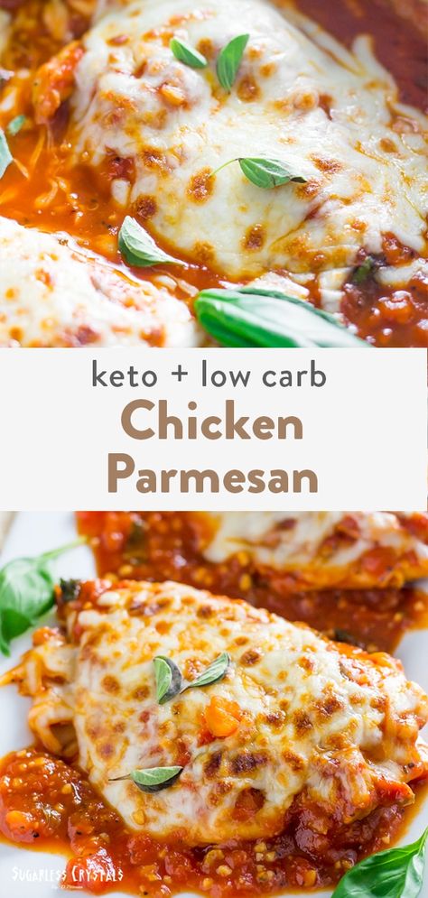 Pine Recipes, Lowcarb Meals, Easy Homemade Marinara Sauce, Keto Chicken Parmesan, Keto Italian, Low Carb Chicken Parmesan, Homemade Marinara Sauce, Low Carb Chicken Recipes, Keto Dinners