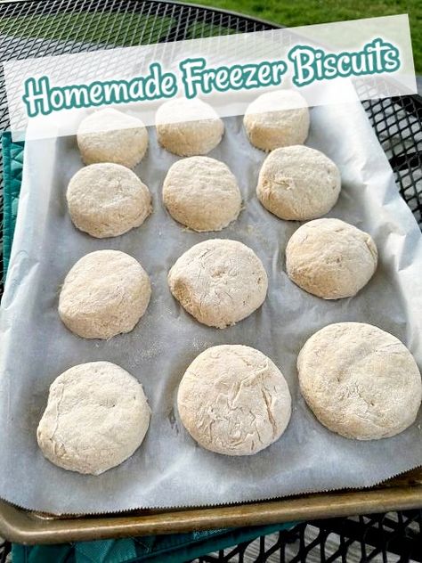 Make-ahead Freezer Biscuits (Homemade) — Mommy's Kitchen Freezer Biscuit Recipe, Homemade Freezer Biscuits, Freezer Biscuits, No Peek Beef Tips, Biscuits Homemade, Instant Pot Yogurt, Plain Bread, Cinnamon Pancakes, Life In The City