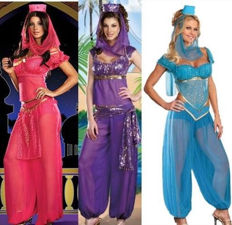 Arabian Belly Dancer, Aladdin Arabian Nights, Belly Dancer Halloween, Aladdin Jr, Arabian Costume, Arabian Nights Party, Aladdin Costume, Spring Break Dress, Aladdin Princess