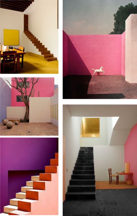 Made in Mexico: Mexican Mid-Century Modernism Luis Barragan, Mexican Folk Art, International Style, Luis Barragan Architecture, Mexico Style, Mexican Designs, Mood Board Inspiration, Landscape Architect, Design Process