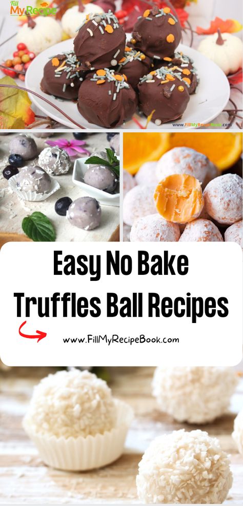 Easy no bake Truffles Ball Recipes ideas to create. Homemade snacks that are made with chocolate, oreo cookies, raspberry and blueberries. Dark Chocolate Snacks, Holiday Truffle Recipes, Truffles Easy No Bake, Oreo Cookie Truffles, Chocolate Oreo Cookies, Cookies Raspberry, Truffle Balls, No Bake Fudge, Gourmet Fudge