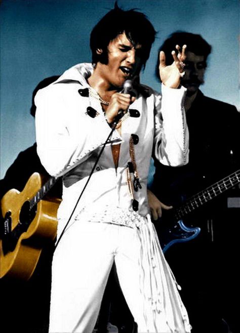 ELVIS THAT'S THE WAY IT IS 1970 Elvis Presley Concerts, Elvis Jumpsuits, I Love Elvis, Elvis In Concert, King Of Rock And Roll, Elvis Presley Pictures, Elvis Presley Photos, George Jones, Hank Williams