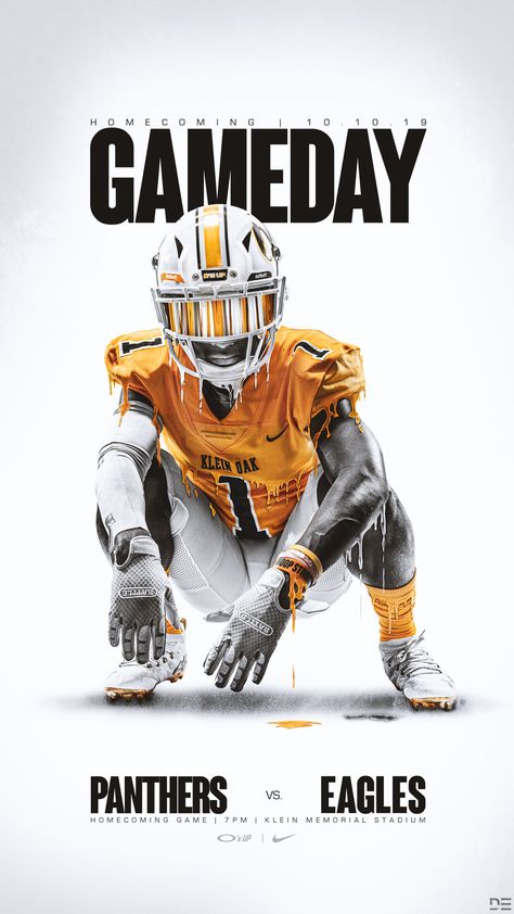 Graphic Design Football Game Day Graphic Design, Season Schedule Graphic, Football Camp Flyer, Gameday Graphics Football, Sport Graphics Design, Football Sports Design, Sports Ranking Graphics, Game Schedule Graphic Design, Game Day Graphics Design