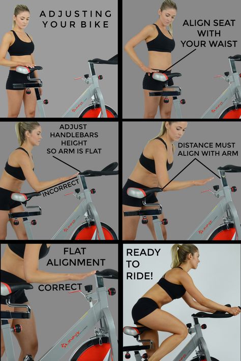 How to adjust your bike! Exercise Bike At Home, Cycle Bike Workout, Upright Bike Workout, Spinning Bike Workouts, Spin Bike Glute Workout, At Home Bike Workout, Home Bike Workout, Spin Cycle Workout Beginner, Biking Exercise Routine