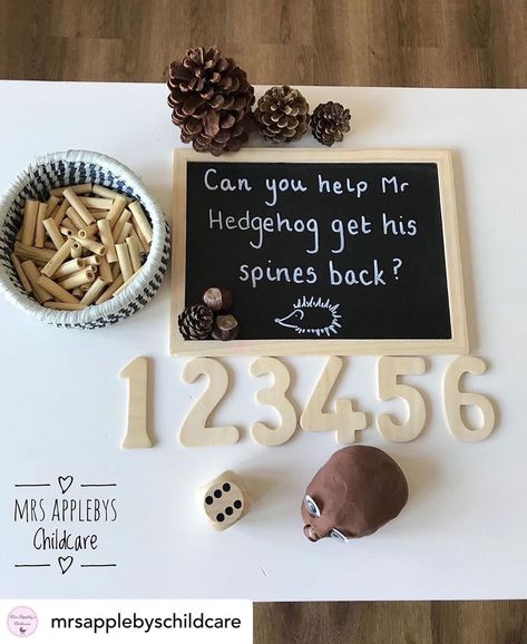 Hedgehog Activities, Hibernation Activities, Maths Fun, Hungry Caterpillar Craft, Eyfs Activities, Fun Fall Activities, Autumn Inspired, Kids Class, Math Activities Preschool