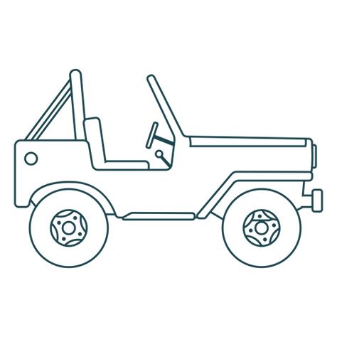 Jeep Cutout Template, Jeep Crafts For Preschool, Cartoon Jeep Drawing, Jeep Template, Jeep Drawing Easy, Jeep Wrangler Drawing, Jeep Outline, Jeep Doodle, Jeep Sketch