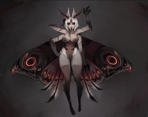 Dark Creatures, Moth Art, Alien Concept Art, Fantasy Creatures Art, Monster Design, Cute Monsters, Creature Concept Art, Monster Art, Creature Concept