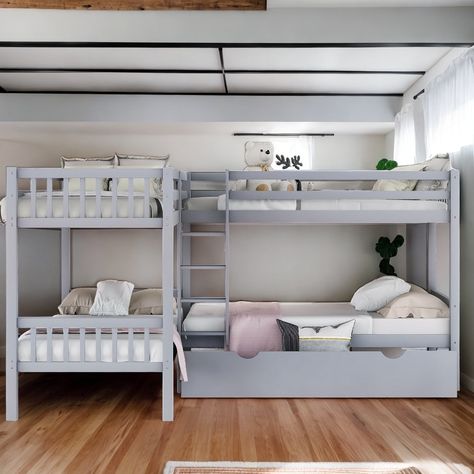 Bunk bed rooms space saving