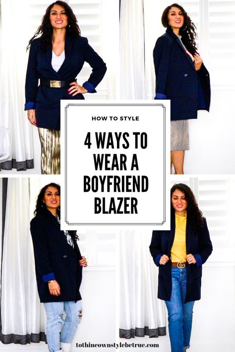 Have you ever wondered how to style a boyfriend blazer? Orange County Blogger Debbie Savage is spilling all her tips to style a boyfriend blazer like a pro. Click to see her tips HERE! How To Style A Brown Blazer Women, Casual Corduroy Blazer For Winter, Urban Black Blazer For Fall, Fitted Corduroy Blazer For Winter, Plaid Boyfriend Blazer Outfit, Boyfriend Blazer Outfit, Boyfriend Coat, Find A Boyfriend, Boyfriend Jacket