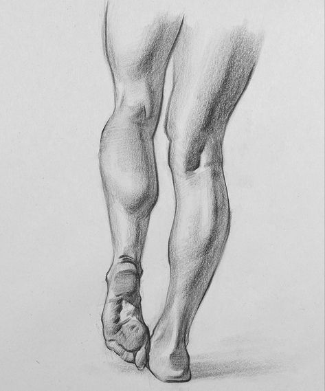 Calf Reference Drawing, Drawing Calves, Muscle Drawing Reference, Calf Drawing, Muscle Drawing, Leg Anatomy, Human Features, Drawing Details, Drawing Legs