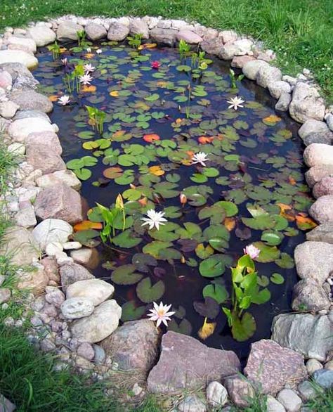 21 Garden Design Ideas, Small Ponds Turning Your Backyard Landscaping into Tranquil Retreats Tranquil Backyard, Kolam Air, Kolam Koi, Taman Air, Garden Pond Design, Pond Water Features, Pond Landscaping, Pond Fountains, Pond Design