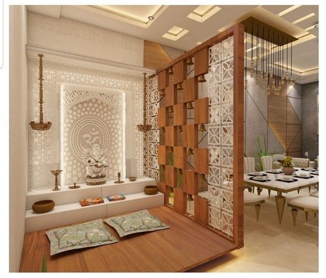 Mandir Design, India Home Decor, Dog Room, Temple Design For Home, Indian Home Design, Interior Design Your Home, Pooja Room Door Design, Luxury House Interior Design, Pooja Room Design