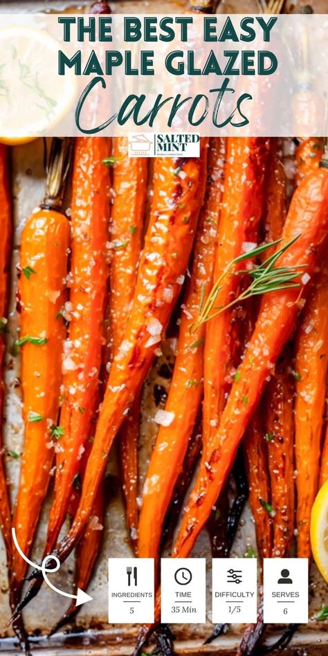 Got 30 minutes? That's all it takes for these oven-roasted maple carrots! Perfectly caramelized, with a hint of brown sugar sweetness, these carrots are the ultimate holiday side. Easy prep, unforgettable taste. Click for this quick, delicious recipe! Tattoo Placements, Maple Carrots, Brown Sugar Roasted Carrots, Carrots In Oven, Maple Roasted Carrots, Caramelized Carrots, Oven Roasted Carrots, Easy Holiday Side Dishes, Maple Glazed Carrots