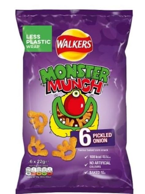 Onion Crisps, Cheese And Onion Crisps, Salt And Vinegar Crisps, Fruit Pastilles, Gummy Sweets, Pickled Onion, Monster Munch, Corn Snacks, Baked Corn