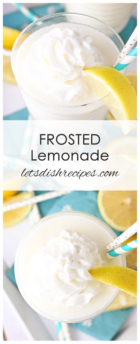 Frozen Lemonade Recipe, Frosted Lemonade Recipe, Frosted Lemonade, Frozen Lemonade, Lemonade Recipe, Lemon Meringue Pie, Meringue Pie, Lemonade Recipes, Lemon Meringue